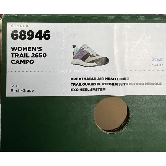 Danner Trail 2650 Campo 3 Women's Shoes Birch/Grape 7.5 B Leather New - Picture 5 of 10